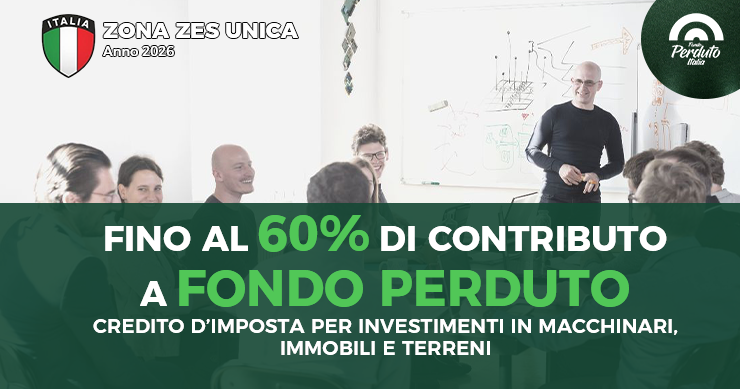 ZES unica. Anno 2026. Credito d’imposta per investimenti nel Mezzogiorno Credito Alle Impresse