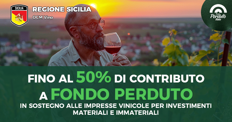 IN SOSTEGNO ALLE IMPRESSE VINICOLE PER INVESTIMENTI MATERIALI E IMMATERIALI Finanza Agevolata 2026