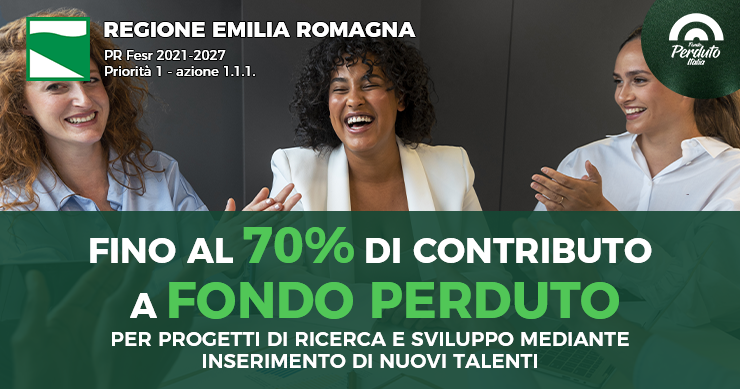PER PROGETTI DI RICERCA E SVILUPPO MEDIANTE INSERIMENTO DI NUOVI TALENTI 2026.